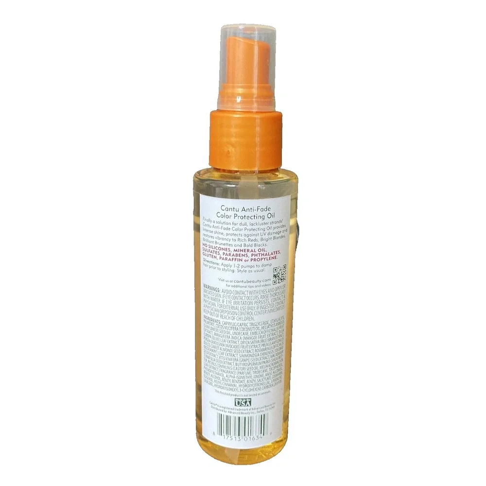 Cantu Anti-Fade Color Protecting Oil - 4 oz. - Restores Vibrancy & Nourishes